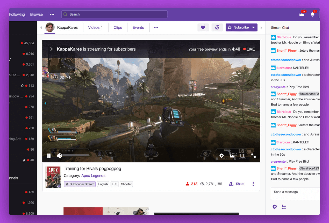 How to Make A Live Streaming Platform Like Twitch, live chat on Twitch