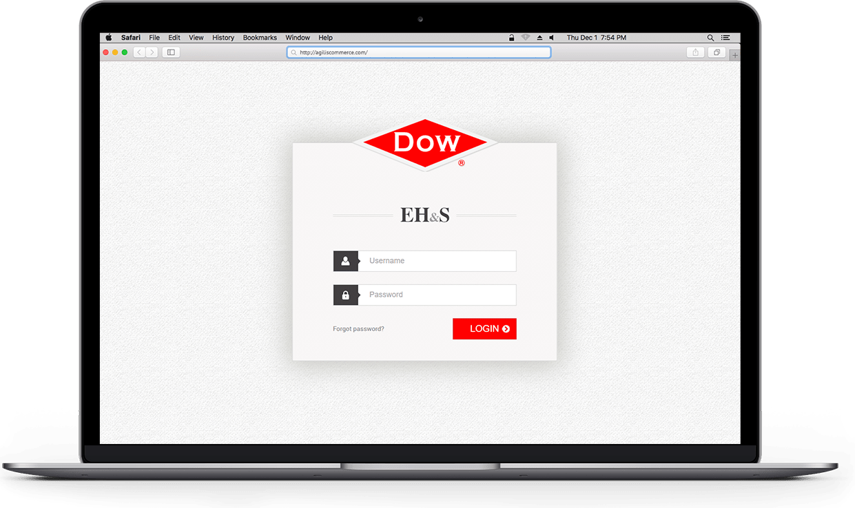 The solution entailed undertaking an iOS app development project for Dow Chemicals